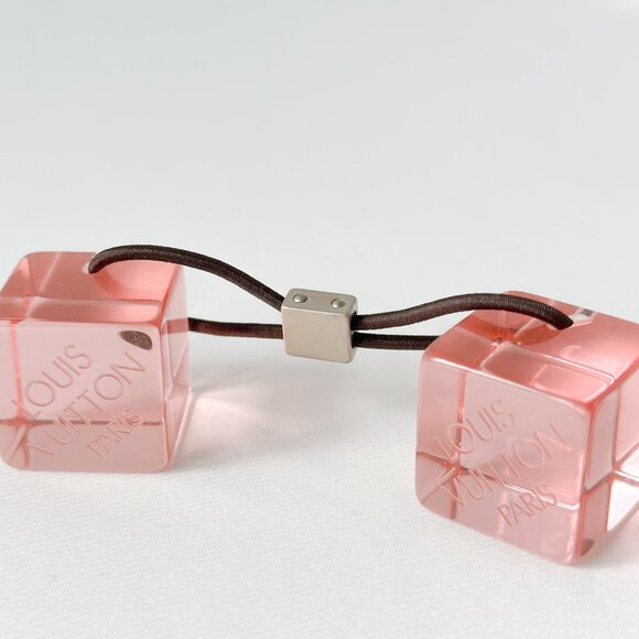 Louis Vuitton Cube Hair Tie - Pink - Picture 6 of 10